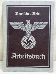 Original Nazi Era German Arbeitsbuch, 2nd Type