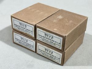 Original WWII German Cardboard 8mm Ammunition Boxes, Set of 4