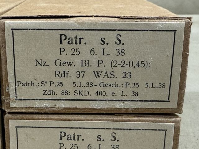 Original WWII German Cardboard 8mm Ammunition Boxes, Set of 4 — image 3