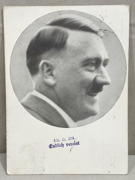 Original Nazi Era German Personality Postcard, HITLER!