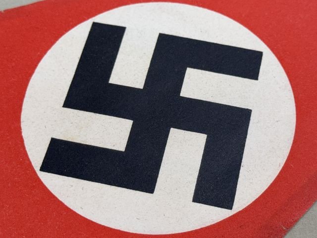 Original Nazi Era German Paper Party Rally Pennant Flag — image 5