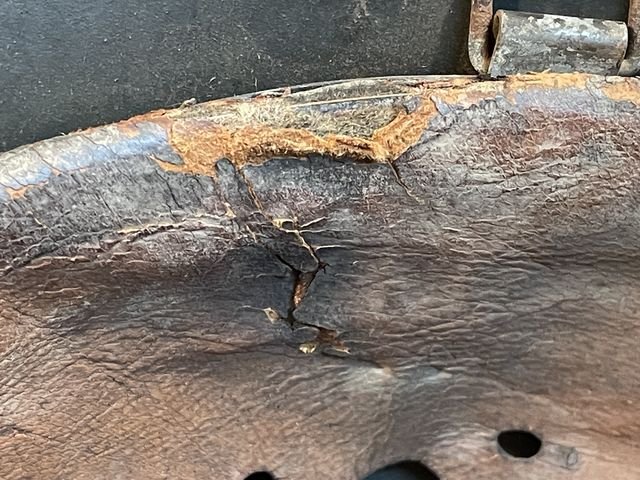 Original WWII German Single Decal Camouflaged M42 Steel Helmet w/Liner, hkp62 — image 29