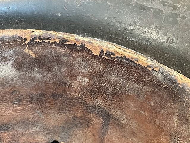 Original WWII German Single Decal Camouflaged M42 Steel Helmet w/Liner, hkp62 — image 31