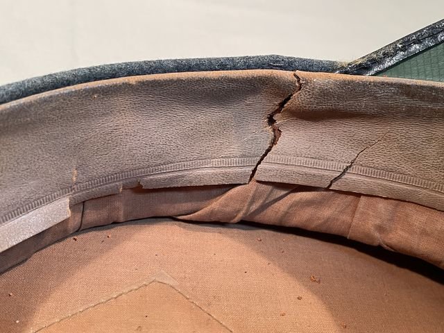 Original 1937 German Luftwaffe Fallschirmjðger EM/NCO's Visor Cap, Issued FG Rgt 1 — image 33