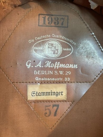 Original 1937 German Luftwaffe Fallschirmjðger EM/NCO's Visor Cap, Issued FG Rgt 1 — image 34