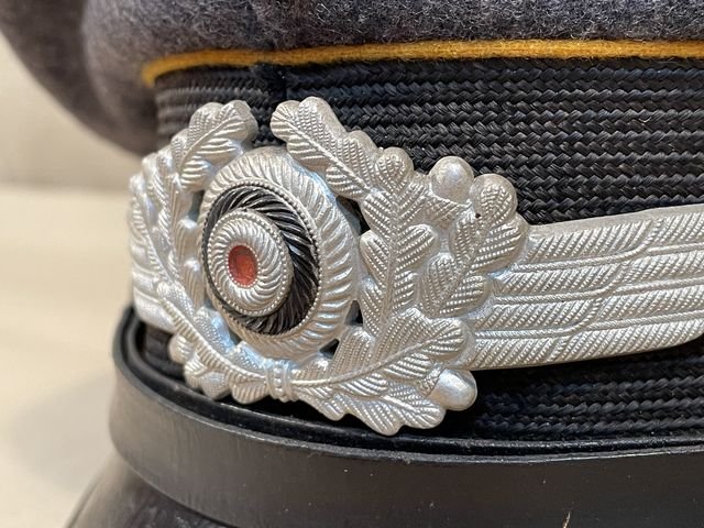 Original 1937 German Luftwaffe Fallschirmjðger EM/NCO's Visor Cap, Issued FG Rgt 1 — image 6