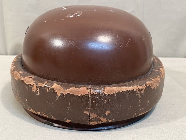 Original Nazi Era German Motorized Gendarmerie Personnel's Motorcycle Crash Helmet — image 10