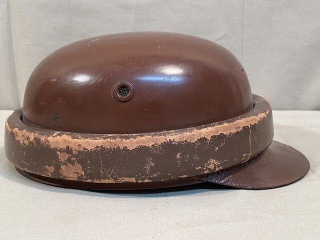 Original Nazi Era German Motorized Gendarmerie Personnel's Motorcycle Crash Helmet — image 12