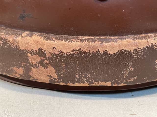 Original Nazi Era German Motorized Gendarmerie Personnel's Motorcycle Crash Helmet — image 13