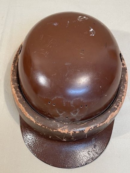 Original Nazi Era German Motorized Gendarmerie Personnel's Motorcycle Crash Helmet — image 15