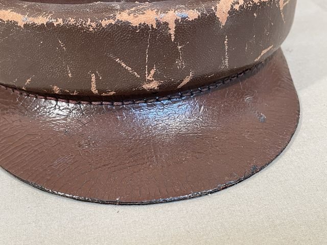 Original Nazi Era German Motorized Gendarmerie Personnel's Motorcycle Crash Helmet — image 2