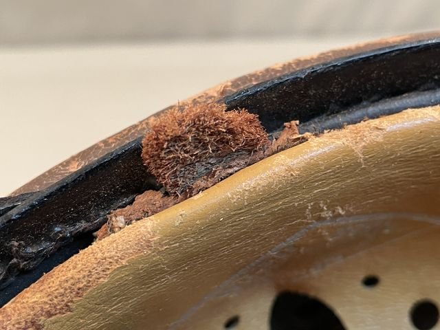 Original Nazi Era German Motorized Gendarmerie Personnel's Motorcycle Crash Helmet — image 20