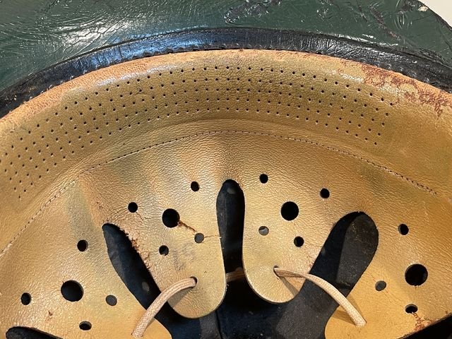 Original Nazi Era German Motorized Gendarmerie Personnel's Motorcycle Crash Helmet — image 21