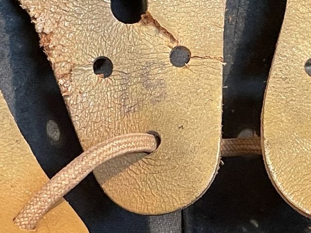 Original Nazi Era German Motorized Gendarmerie Personnel's Motorcycle Crash Helmet — image 22