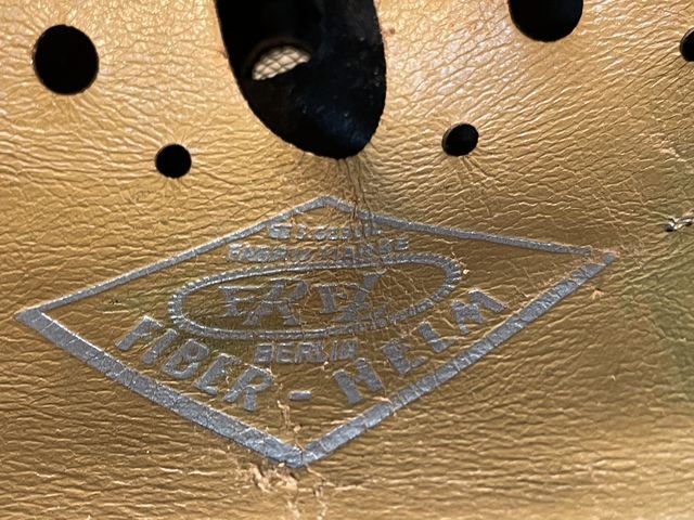 Original Nazi Era German Motorized Gendarmerie Personnel's Motorcycle Crash Helmet — image 29