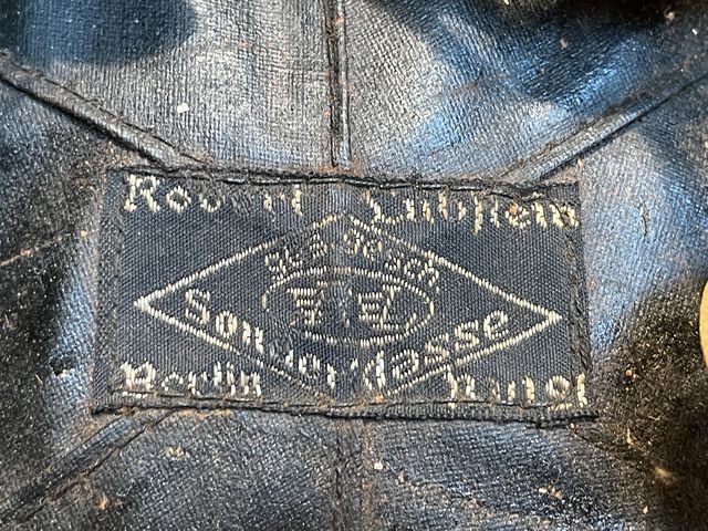 Original Nazi Era German Motorized Gendarmerie Personnel's Motorcycle Crash Helmet — image 30