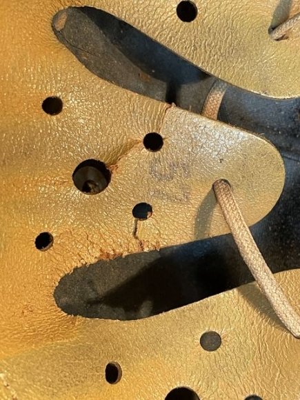 Original Nazi Era German Motorized Gendarmerie Personnel's Motorcycle Crash Helmet — image 31