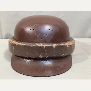 Original Nazi Era German Motorized Gendarmerie Personnel's Motorcycle Crash Helmet