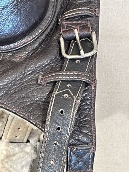 HOLD! Original WWII German Luftwaffe Winter Flight Helmet, Excellent Size 60! — image 6