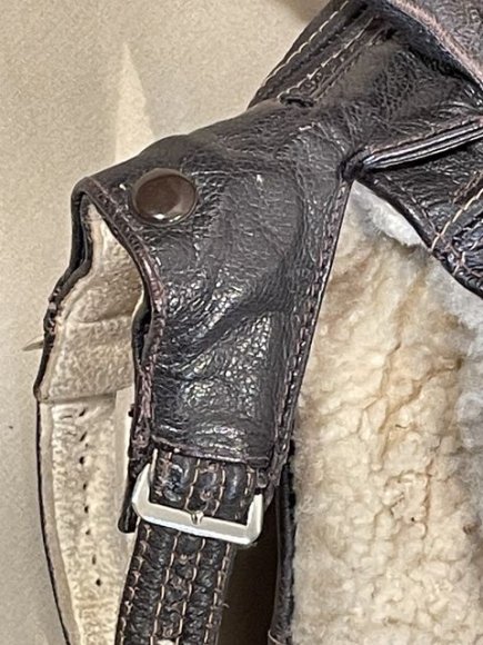 HOLD! Original WWII German Luftwaffe Winter Flight Helmet, Excellent Size 60! — image 7