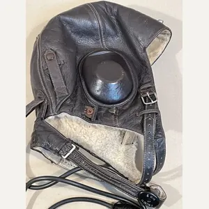 HOLD! Original WWII German Luftwaffe Winter Flight Helmet, Excellent Size …