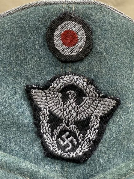 Original WWII German Police Officer's M43 Cap — image 3
