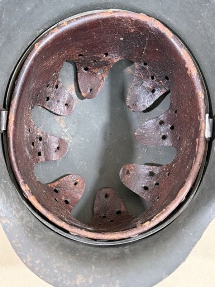Original WWII German M42 Steel Helmet w/Liner, hkp64 — image 15