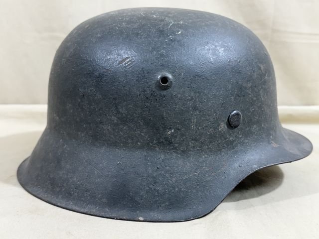 Original WWII German M42 Steel Helmet w/Liner, hkp64 — image 6