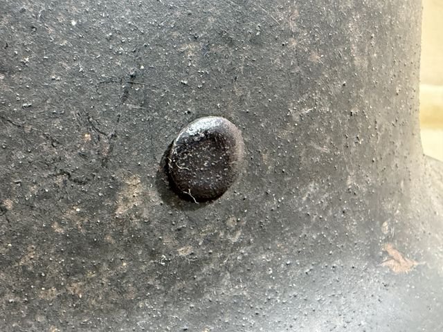 Original WWII German M42 Steel Helmet w/Liner, hkp64 — image 7