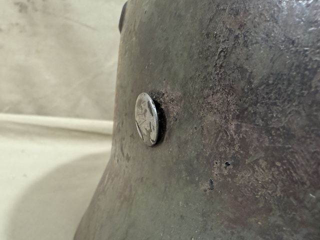 Original WWII German HEER (Army) M35 Double Decal Helmet — image 7