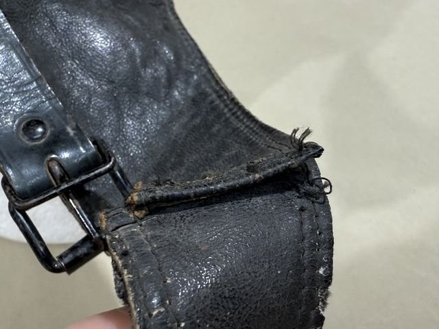 Original Nazi Era German Schutzpolizei Personnel's Motorcycle Crash Helmet — image 12