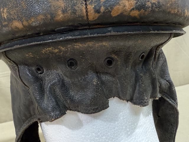 Original Nazi Era German Schutzpolizei Personnel's Motorcycle Crash Helmet — image 14