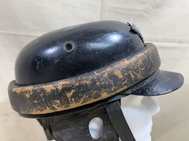 Original Nazi Era German Schutzpolizei Personnel's Motorcycle Crash Helmet — image 15