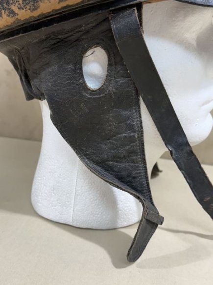 Original Nazi Era German Schutzpolizei Personnel's Motorcycle Crash Helmet — image 17