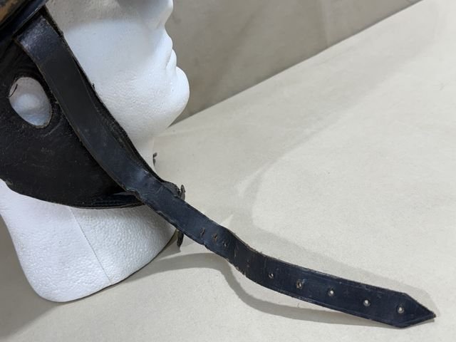 Original Nazi Era German Schutzpolizei Personnel's Motorcycle Crash Helmet — image 19