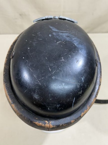 Original Nazi Era German Schutzpolizei Personnel's Motorcycle Crash Helmet — image 22