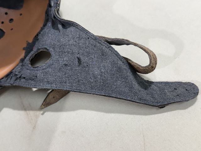 Original Nazi Era German Schutzpolizei Personnel's Motorcycle Crash Helmet — image 29