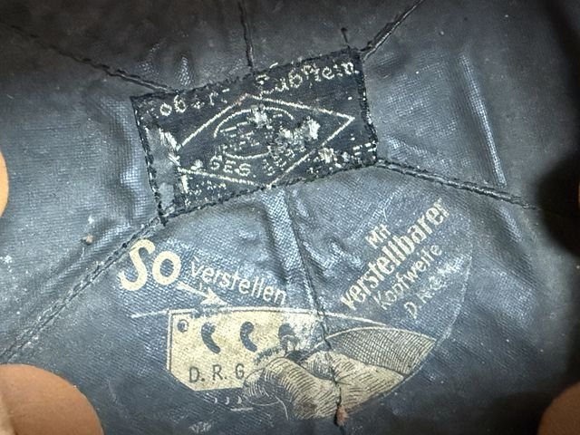 Original Nazi Era German Schutzpolizei Personnel's Motorcycle Crash Helmet — image 30