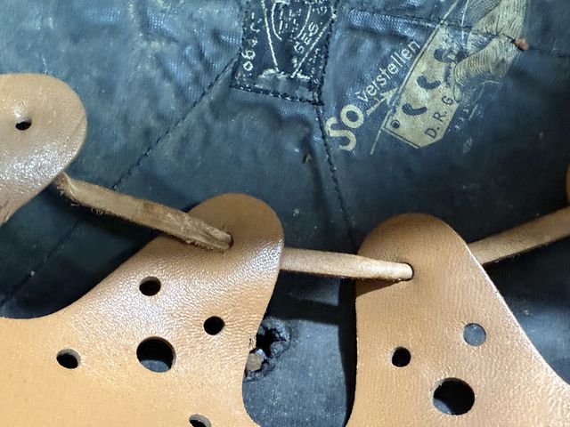 Original Nazi Era German Schutzpolizei Personnel's Motorcycle Crash Helmet — image 32