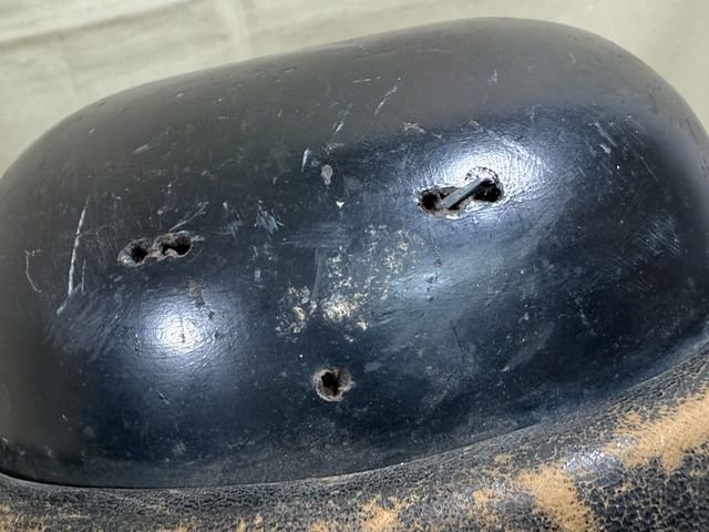 Original Nazi Era German Schutzpolizei Personnel's Motorcycle Crash Helmet — image 5