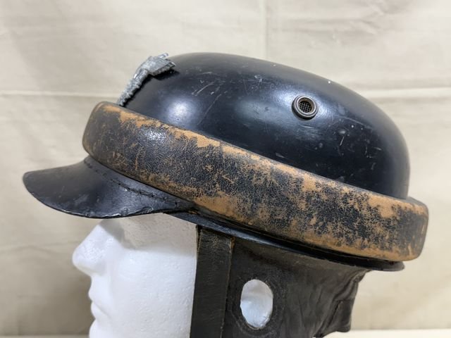 Original Nazi Era German Schutzpolizei Personnel's Motorcycle Crash Helmet — image 7