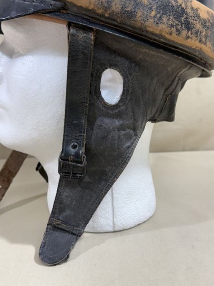 Original Nazi Era German Schutzpolizei Personnel's Motorcycle Crash Helmet — image 9