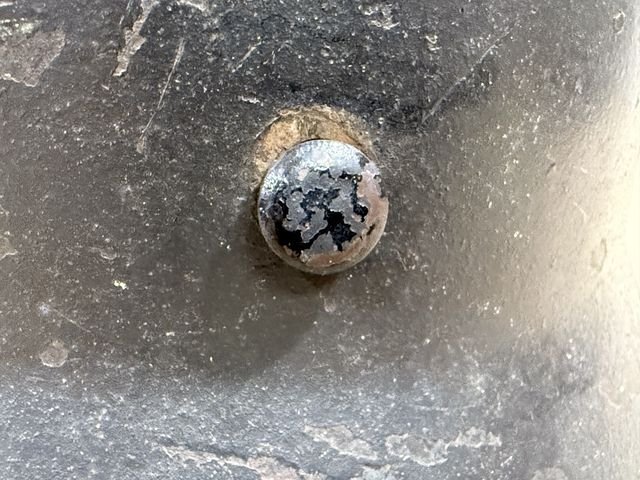 Original WWII German Luftwaffe (Air Force) Single Decal M40 Steel Helmet, Q64 — image 11