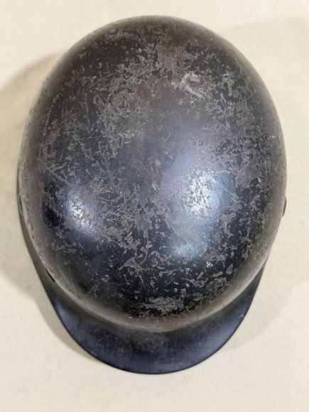 Original WWII German Luftwaffe (Air Force) Single Decal M40 Steel Helmet, Q64 — image 14