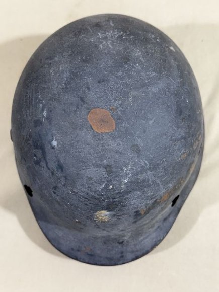 Original WWII German M35 Helmet with Liner & Chin Strap, Size 53 — image 14