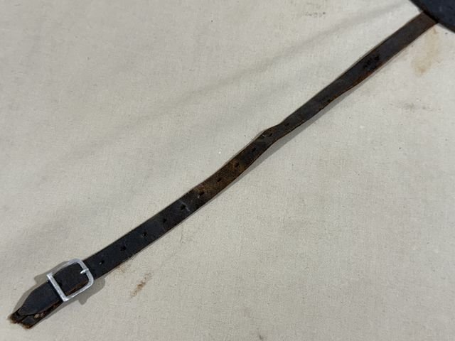 Original WWII German M35 Helmet with Liner & Chin Strap, Size 53 — image 22