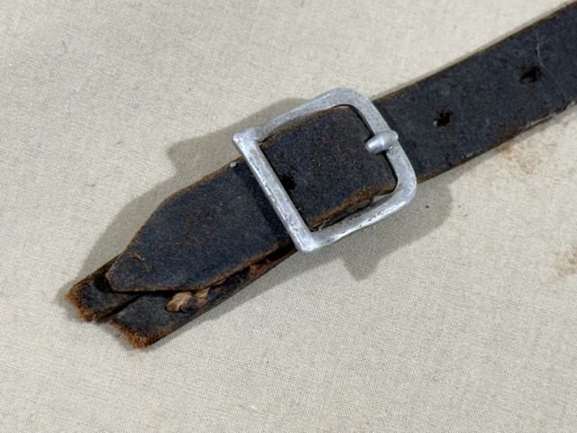 Original WWII German M35 Helmet with Liner & Chin Strap, Size 53 — image 23