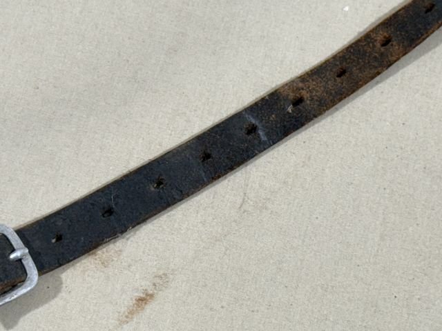 Original WWII German M35 Helmet with Liner & Chin Strap, Size 53 — image 24