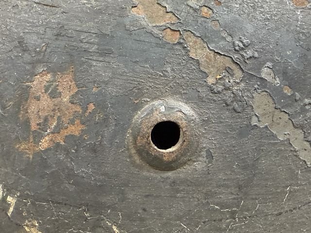 Original WWII German M35 Helmet with Liner & Chin Strap, Size 53 — image 3