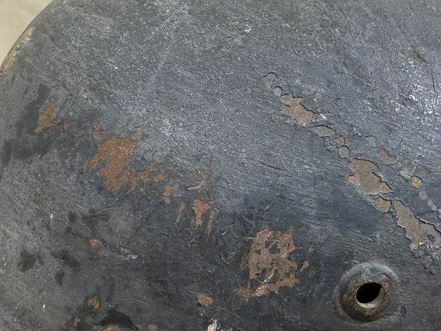 Original WWII German M35 Helmet with Liner & Chin Strap, Size 53 — image 5